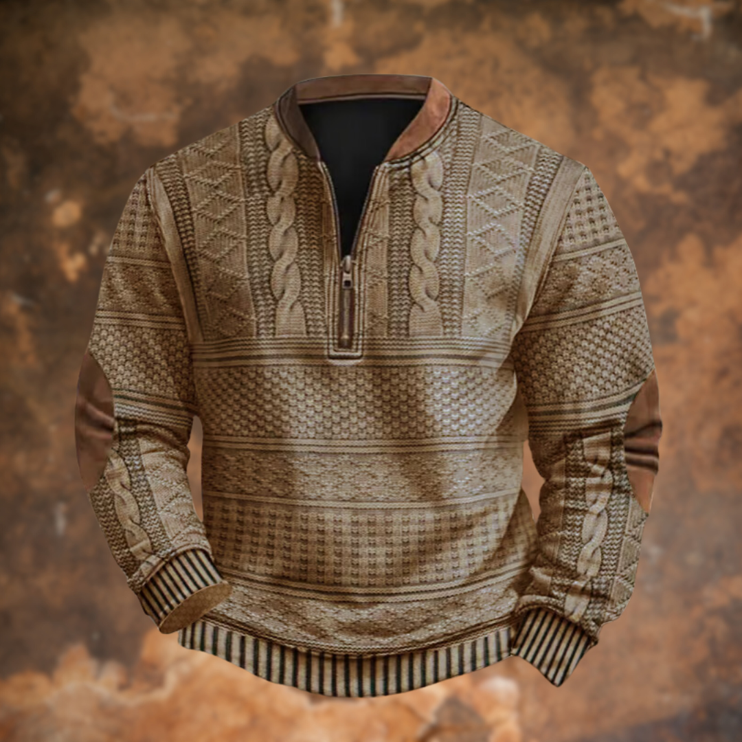 Savrani™ | Maglione con zip decorativa