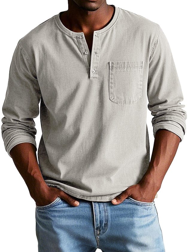 Savrani™ | Maglione Henley vintage