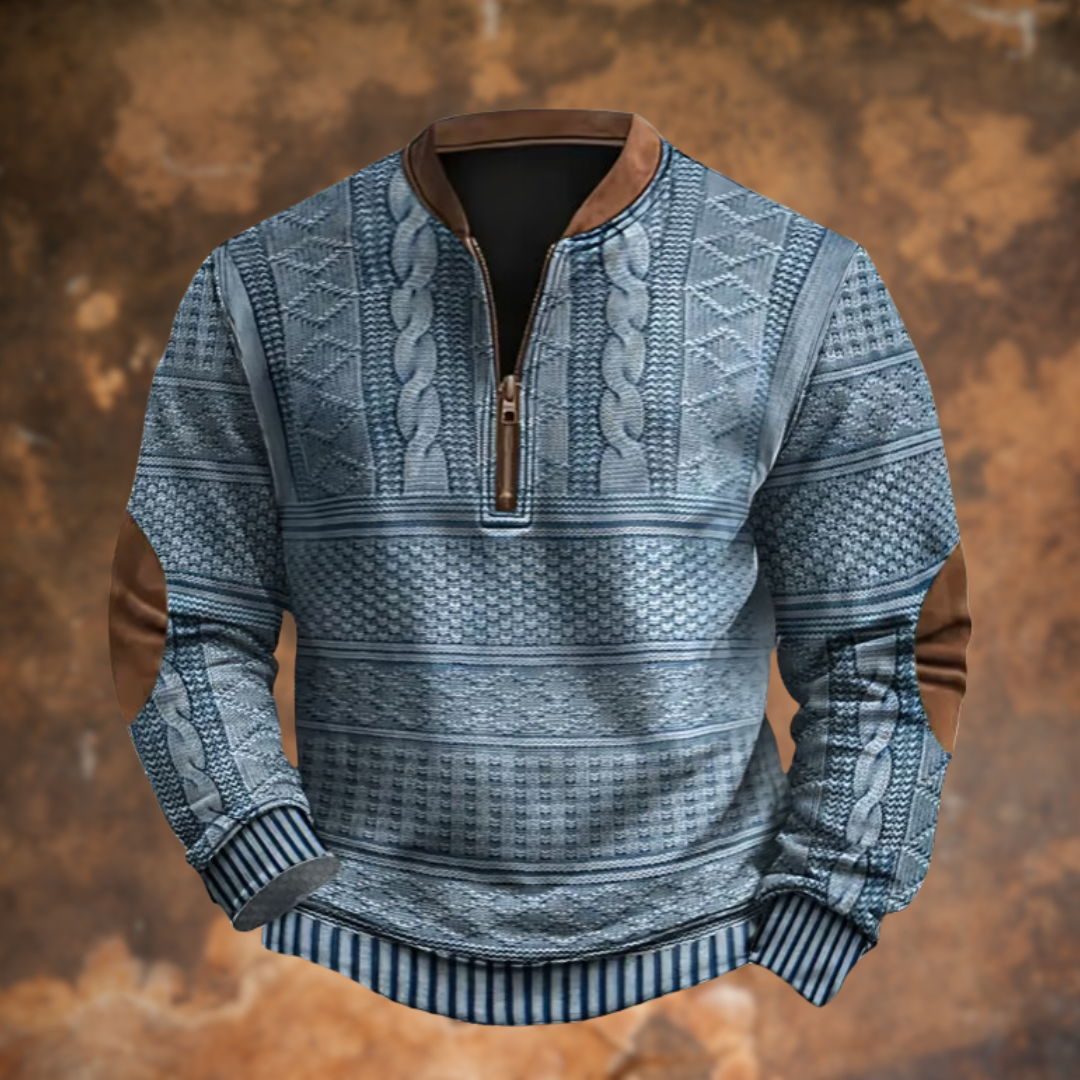 Savrani™ | Maglione con zip decorativa