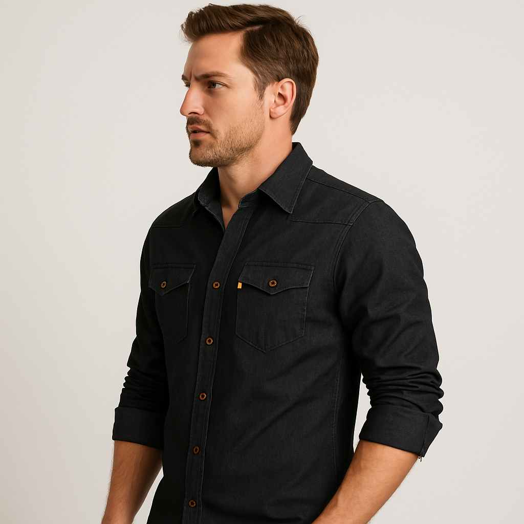 Savrani™ | Camicia in denim slim