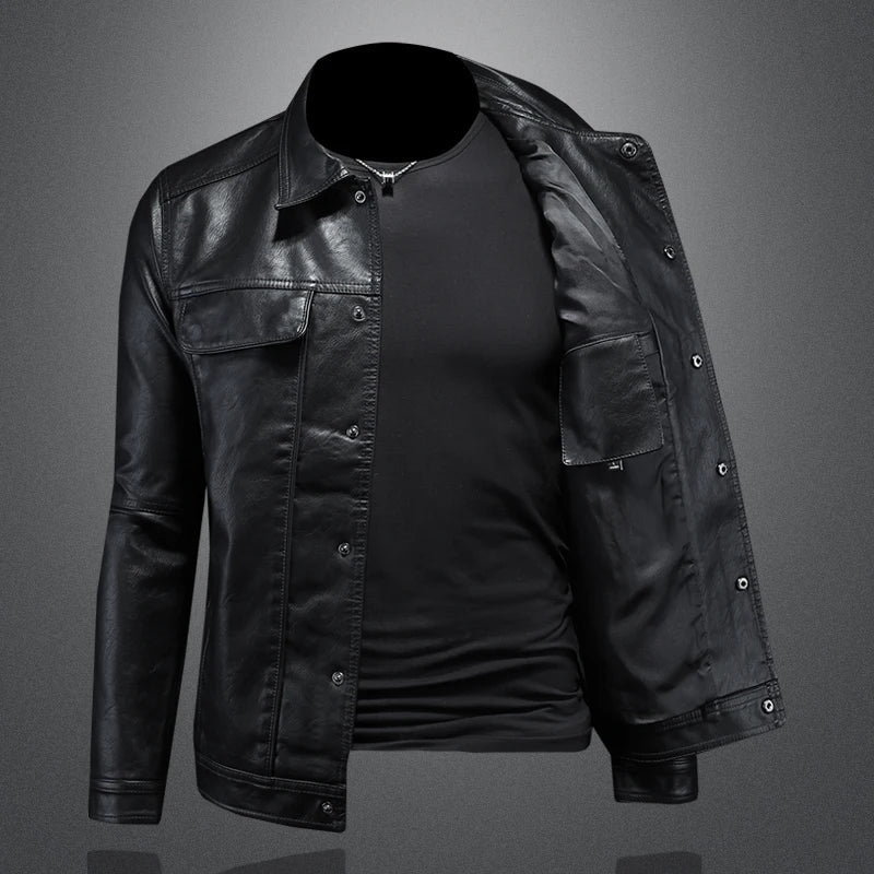 Savrani™ | Giacca biker in pelle