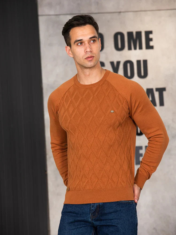 Savrani™ | Maglione da uomo con motivo a quadri