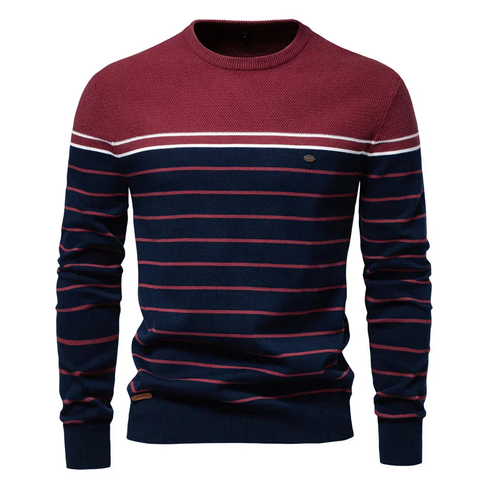 Savrani™ | Maglione da uomo con motivo a righe