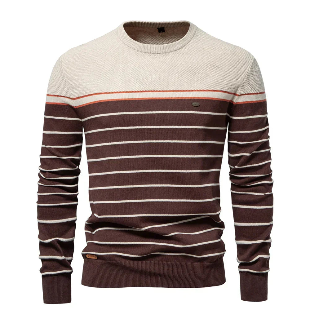 Savrani™ | Maglione da uomo con motivo a righe