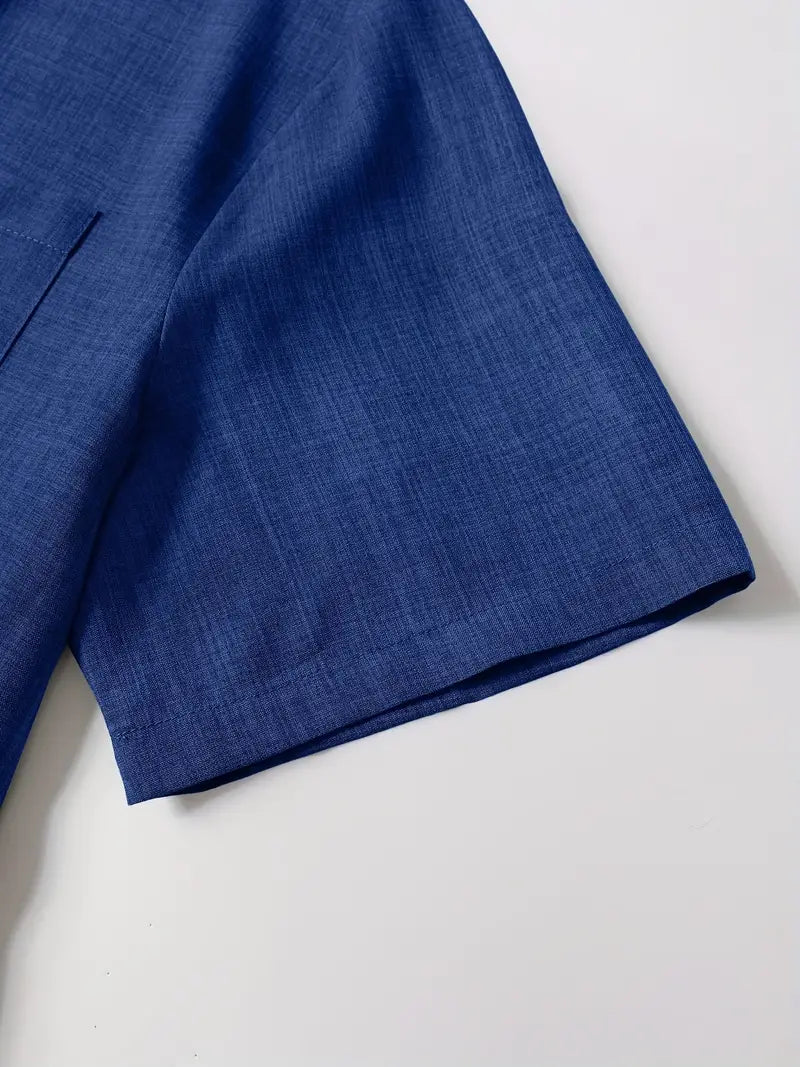 Savrani™ | Camicia a maniche corte con tasca frontale