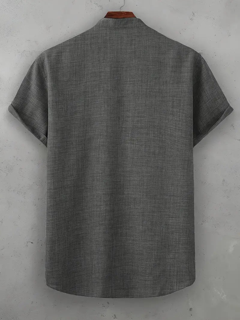 Savrani™ | Camicia a maniche corte con tasca frontale