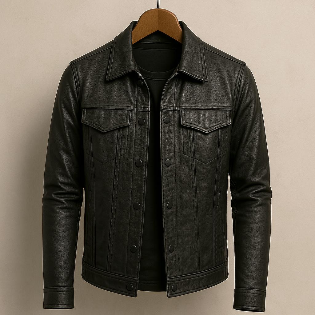 Savrani™ | Giacca biker in pelle