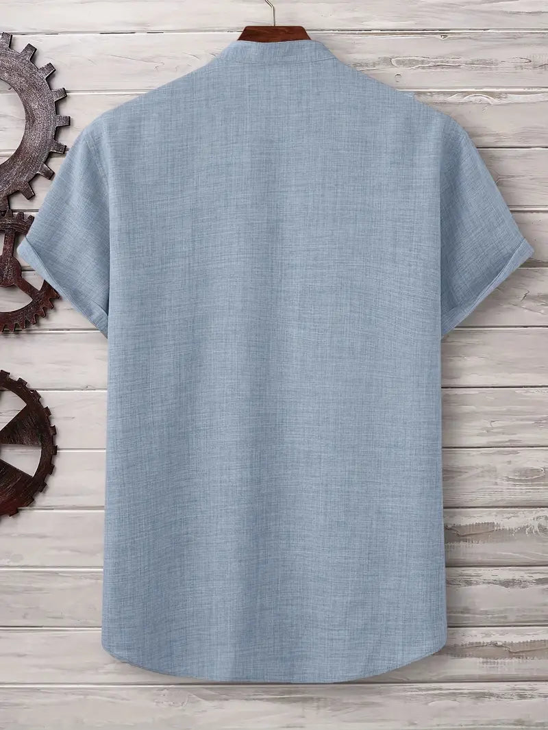 Savrani™ | Camicia a maniche corte con tasca frontale