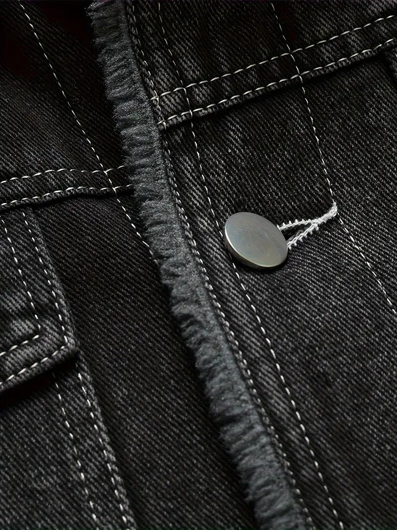 Savrani™ | Giacca in denim vintage con fodera in pile