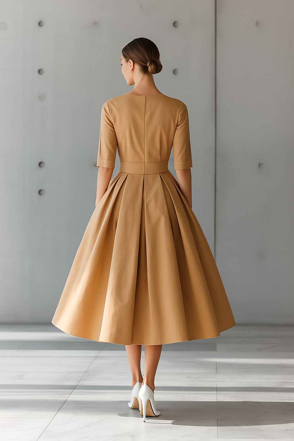 Savrani™ | Abito Maxi Strutturato in Cotone