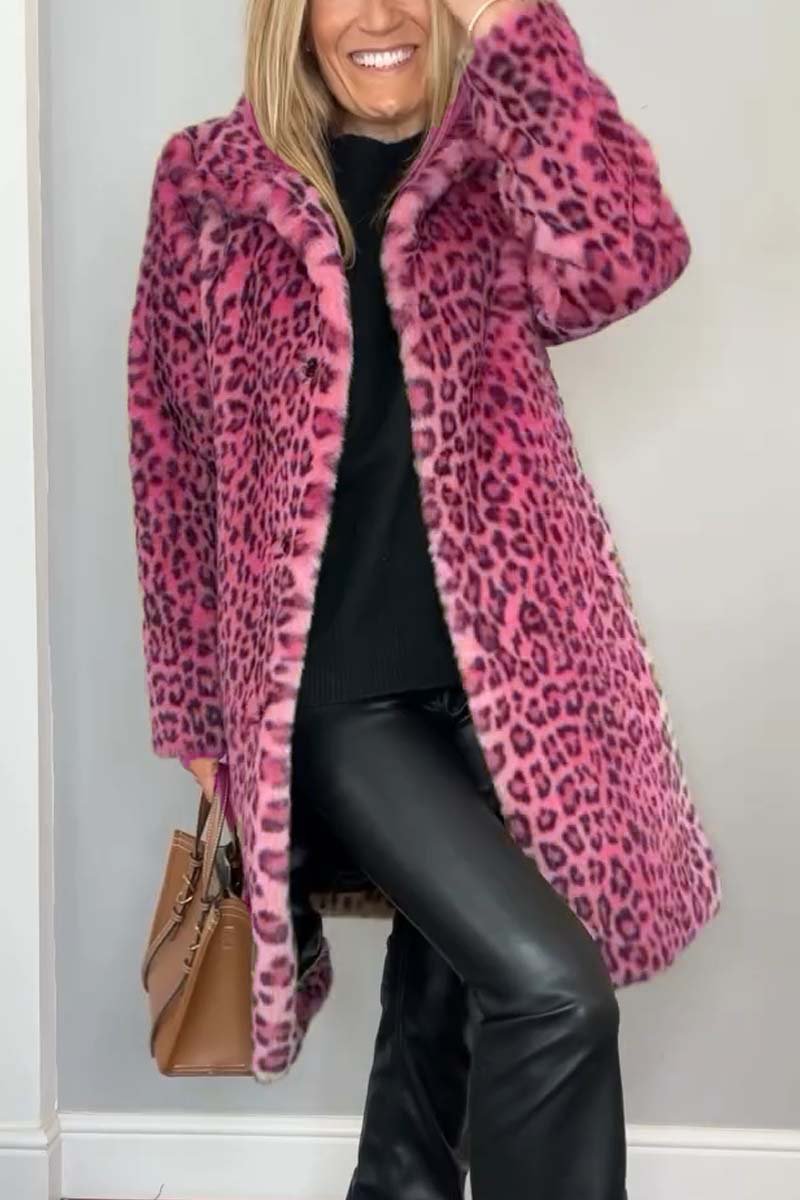 Savrani™ | Cappotto con stampa leopardata