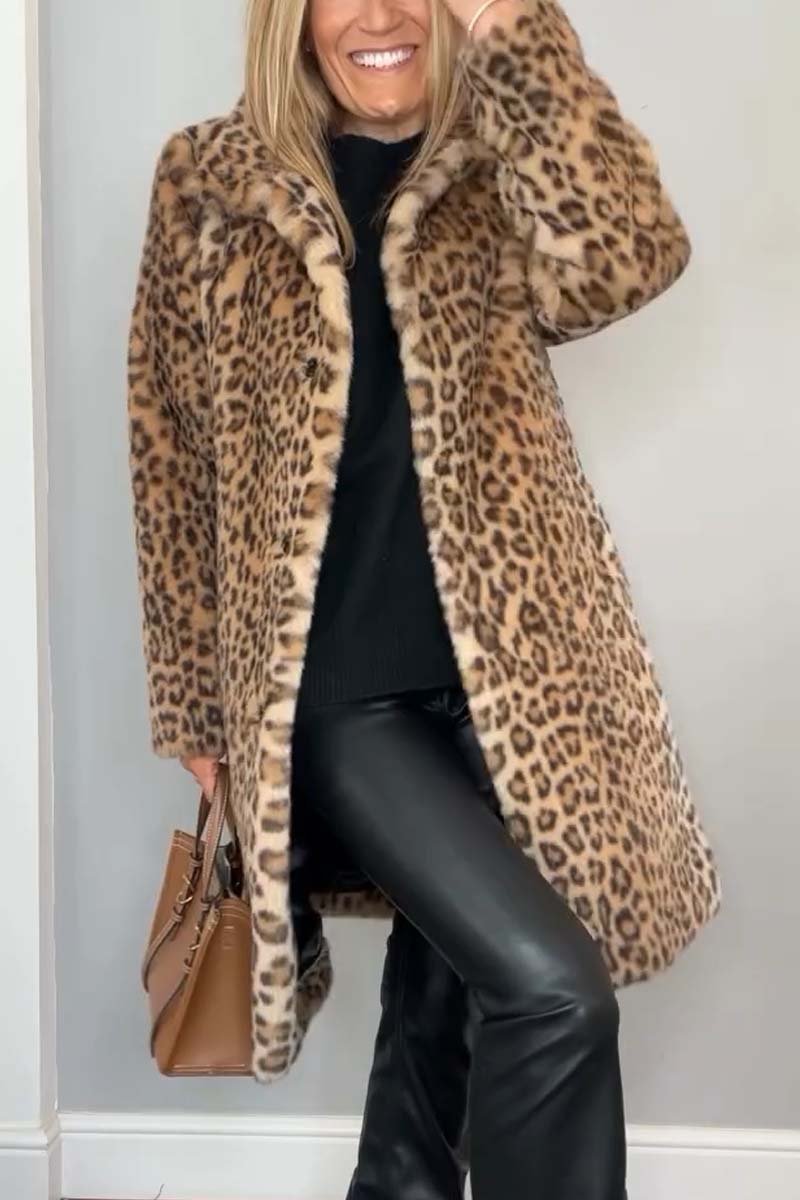 Savraniâ„¢ | Cappotto con stampa leopardata