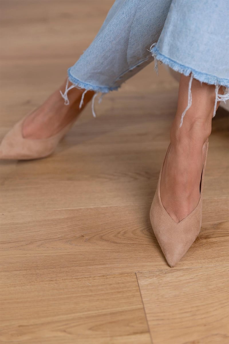 Savrani™ | Décolleté Slingback Nude