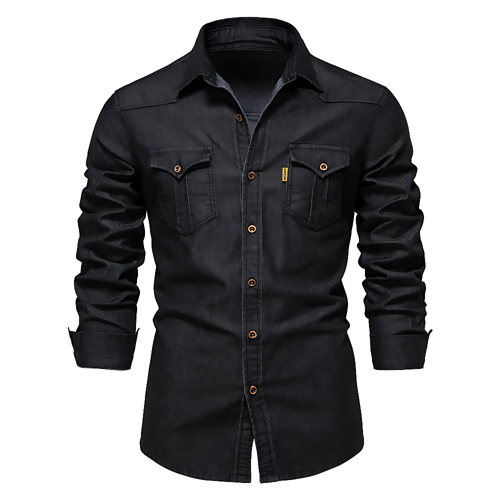Savrani™ | Camicia in denim slim
