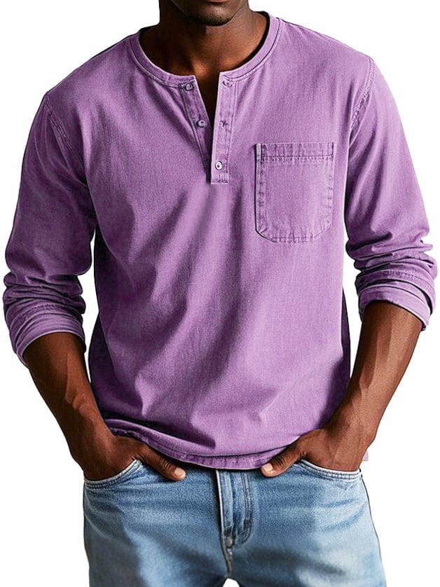 Savrani™ | Maglione Henley vintage