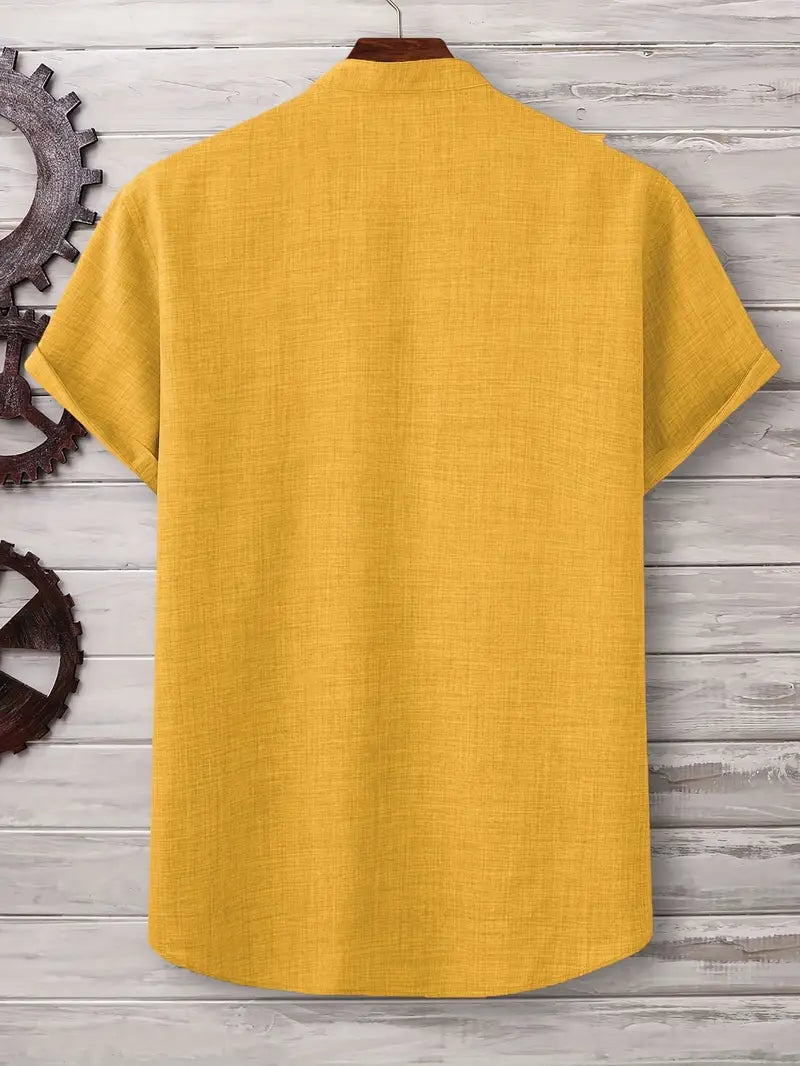 Savrani™ | Camicia a maniche corte con tasca frontale