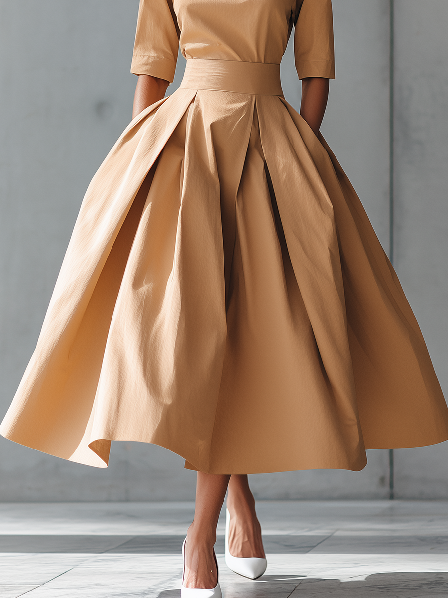 Savrani™ | Abito Maxi Strutturato in Cotone