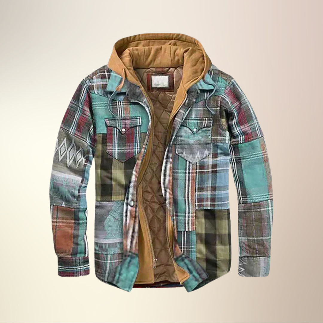 Savrani™ | Giacca patchwork a quadri