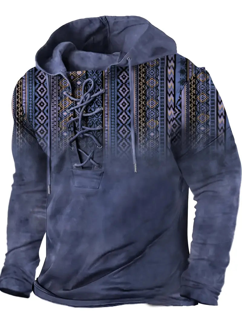 Savrani™ | Felpa casual con cappuccio stampata in 3D