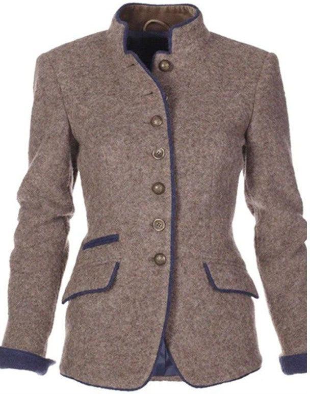 Savrani™ | Cardigan elegante con colletto alto