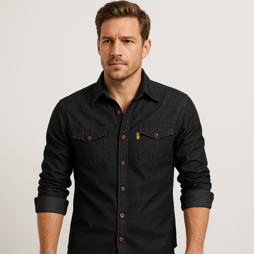 Savrani™ | Camicia in denim slim