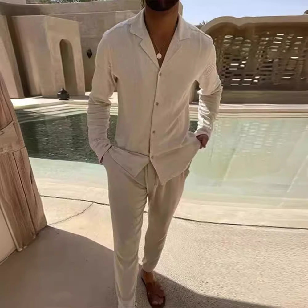 Savrani™ | Completo estivo da uomo in lino