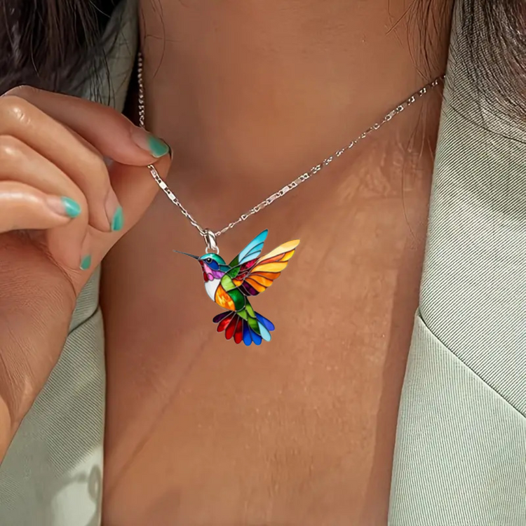 Savrani™ | Collana elegante con colibrì