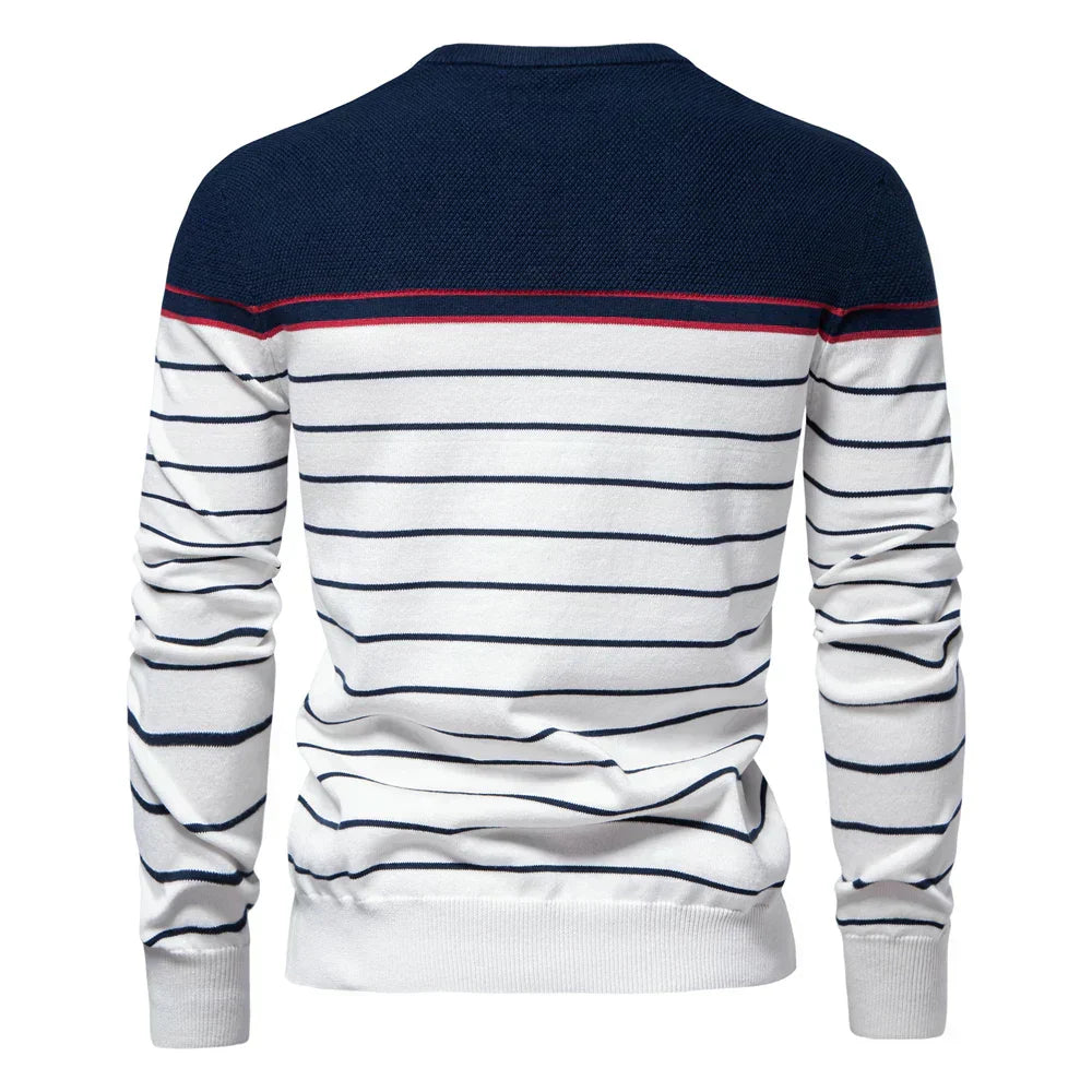 Savrani™ | Maglione da uomo con motivo a righe