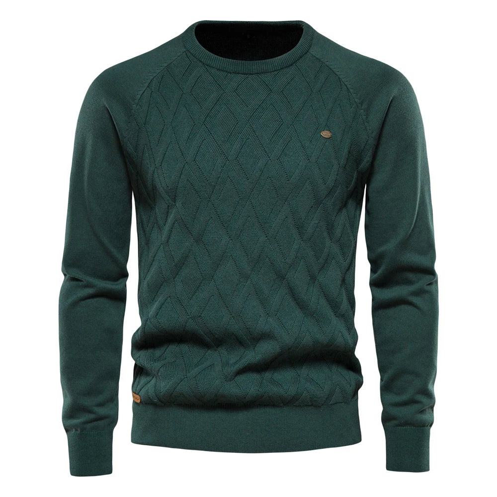 Savrani™ | Maglione da uomo con motivo a quadri