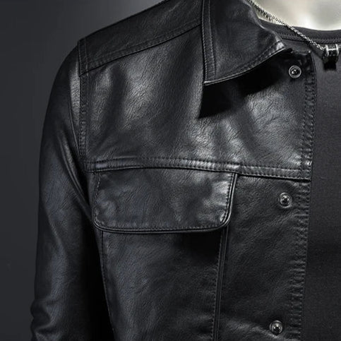 Savrani™ | Giacca biker in pelle