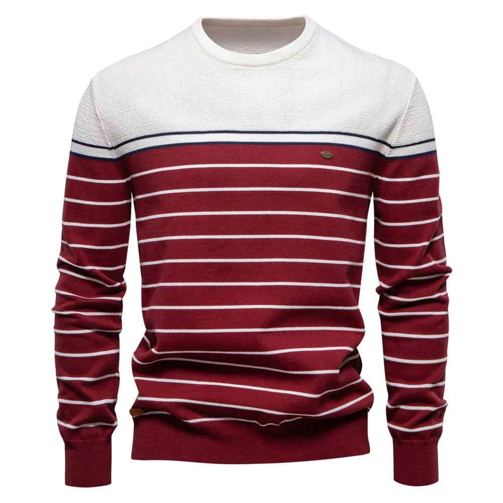 Savrani™ | Maglione da uomo con motivo a righe