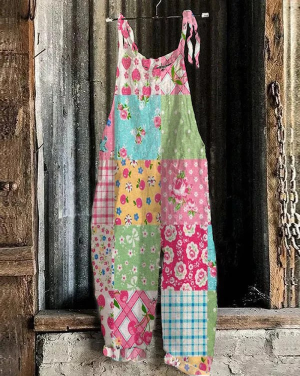 Savrani™ | Salopette Floreale Bohémienne - Stile Senza Sforzo per Donne, Comfort Tutto il Giorno