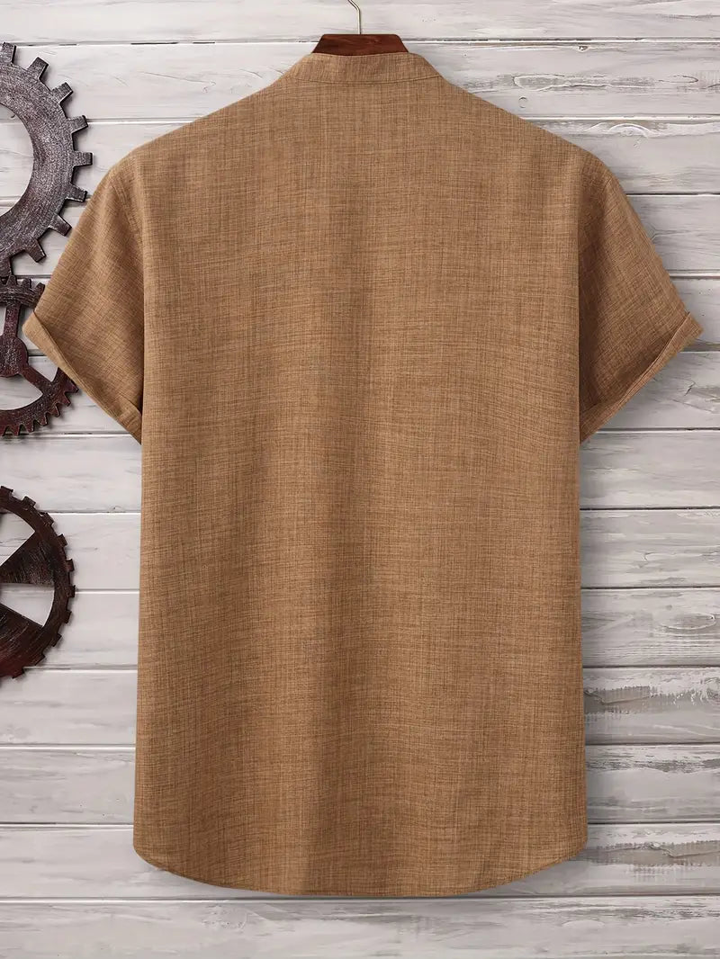 Savrani™ | Camicia a maniche corte con tasca frontale