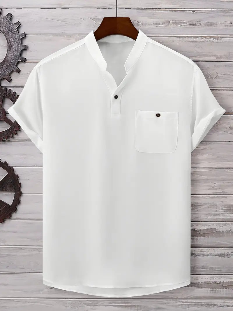 Savrani™ | Camicia a maniche corte con tasca frontale