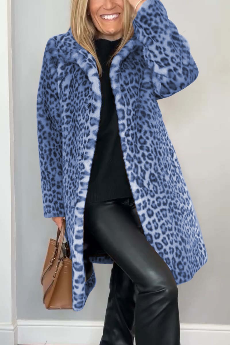 Savrani™ | Cappotto con stampa leopardata