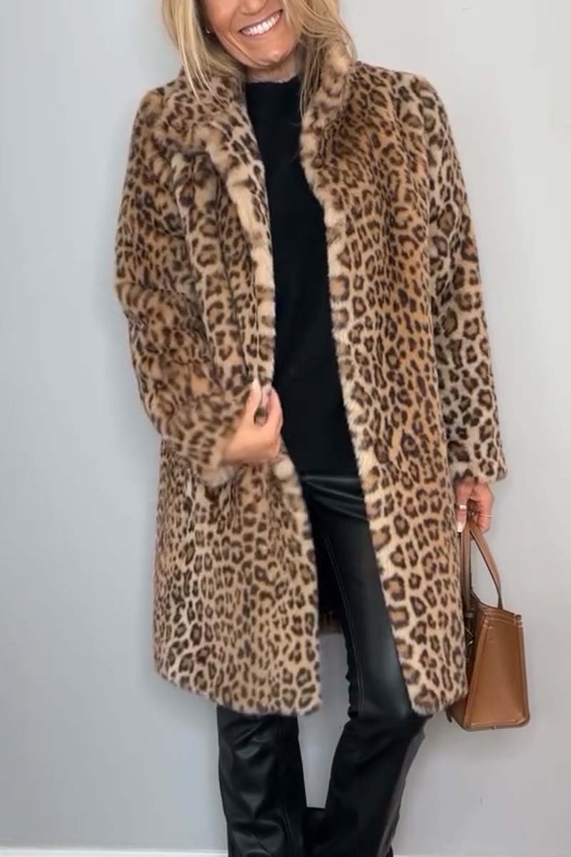 Savrani™ | Cappotto con stampa leopardata