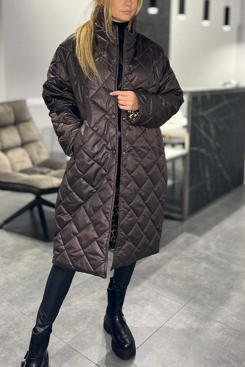 Savrani™ | Cappotto casual di media lunghezza in cotone con revers