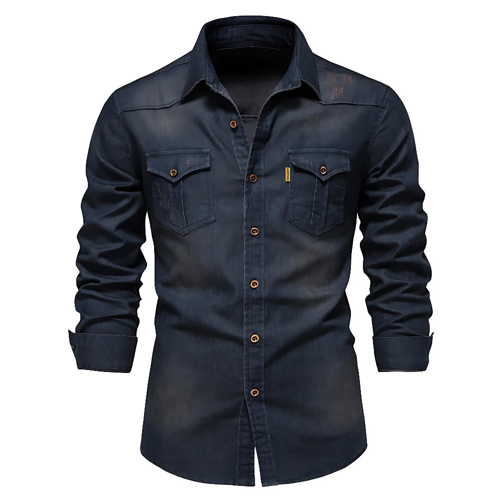 Savrani™ | Camicia in denim slim