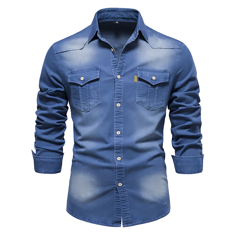 Savrani™ | Camicia in denim slim